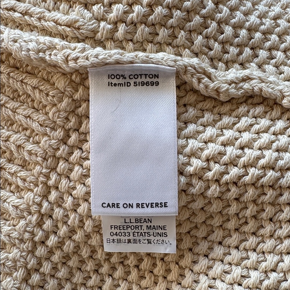 NWOT L.L. Bean Cream Turtleneck Sweater - Picture 6 of 8